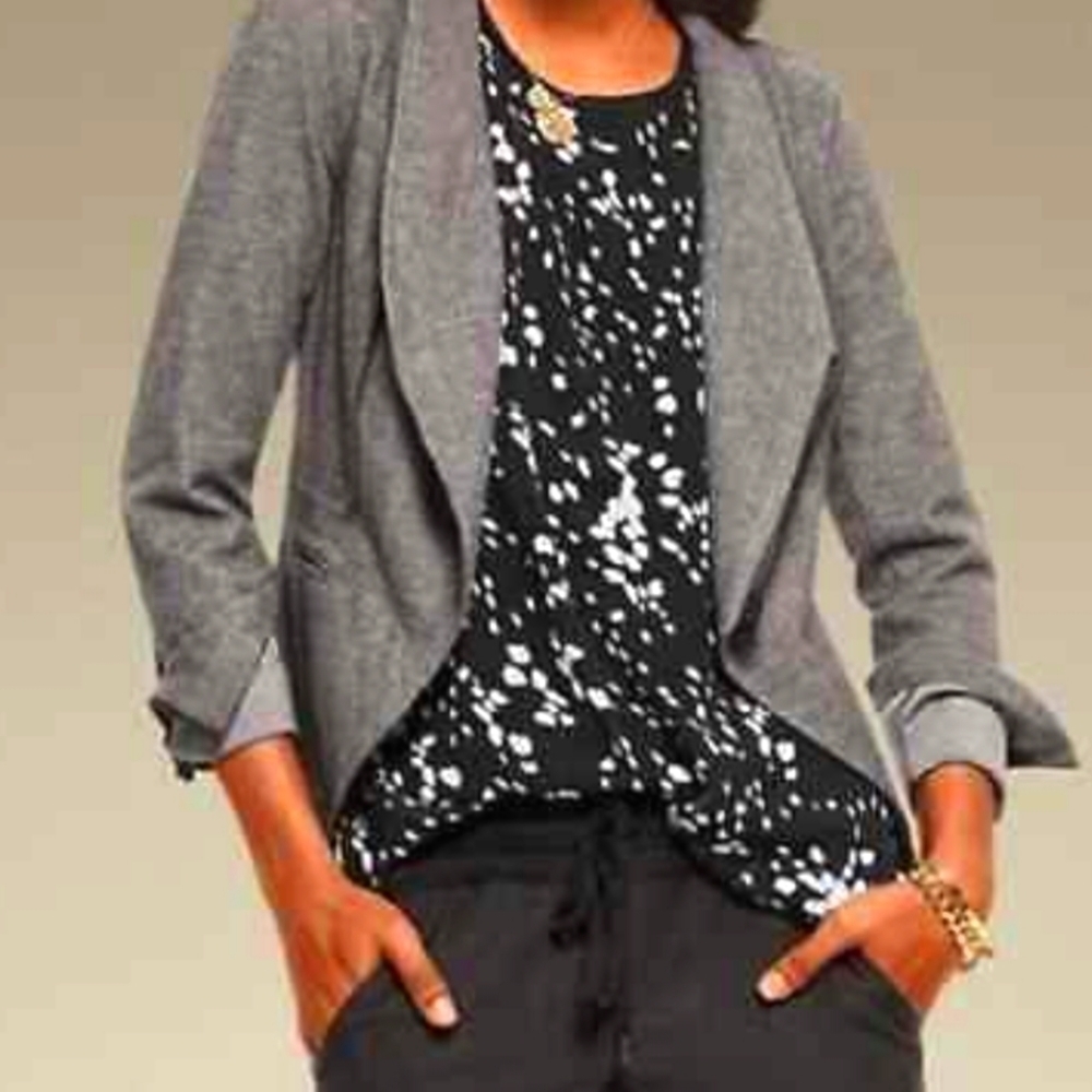 Cabi cosmos oversized layered black blouse S